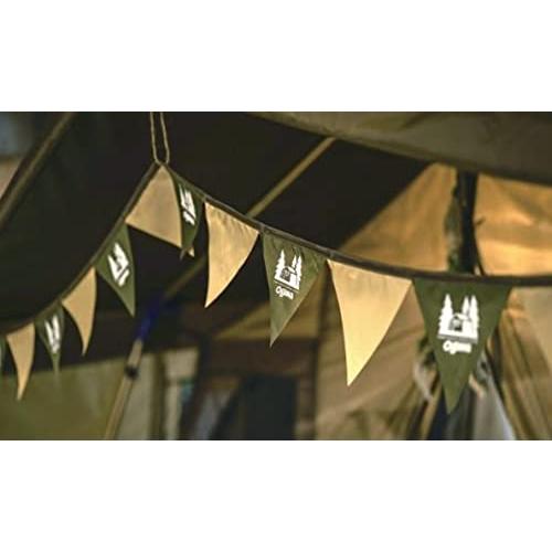 ogawa(オガワ) テント用 フラッグ ogawaガーランド 8290 サンドベージュ×カーキ×ダ...