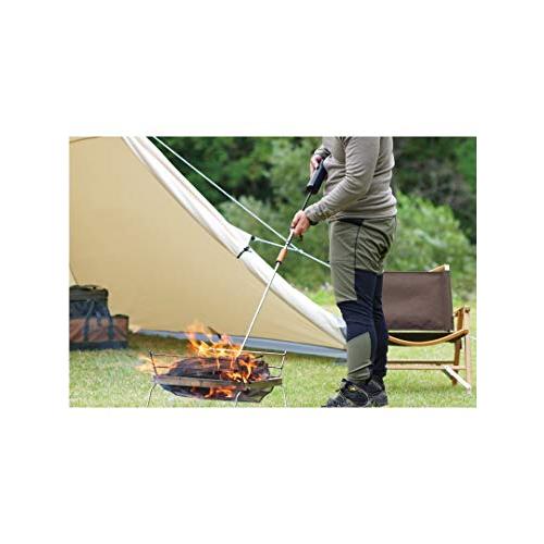 BM-380_焚き火ブロウパイプ ライトブラウン ポンプ付き