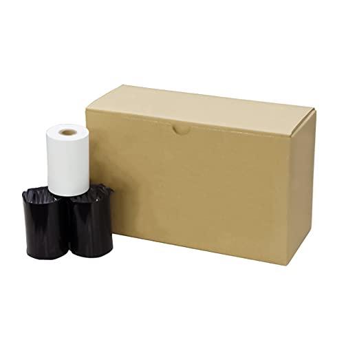 ビジコム純正 国産 感熱レジロール紙 58mm幅×外径36mm×内径8mm （芯なし） ノーマル 2...