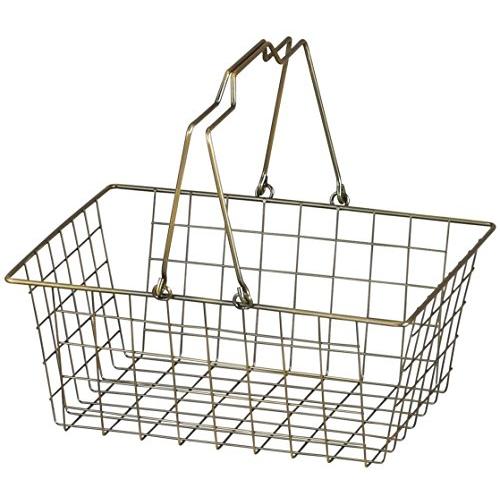 アビテ アンティーク調 小物入れ ブロンズワイヤーバスケット M SWZ-202-BZ