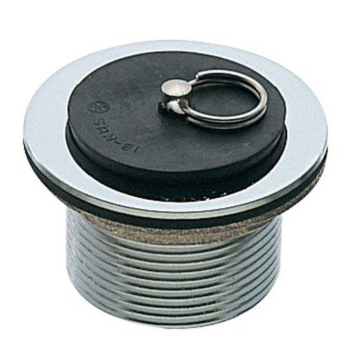 SANEI(サンエイ) ゴム栓付き風呂栓 ネジ付き H21-25 呼び25