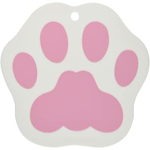 大西賢製販 鍋敷き WHITE 肉球 シリコン鍋敷き ASC-1401 180×175×H3.5mm