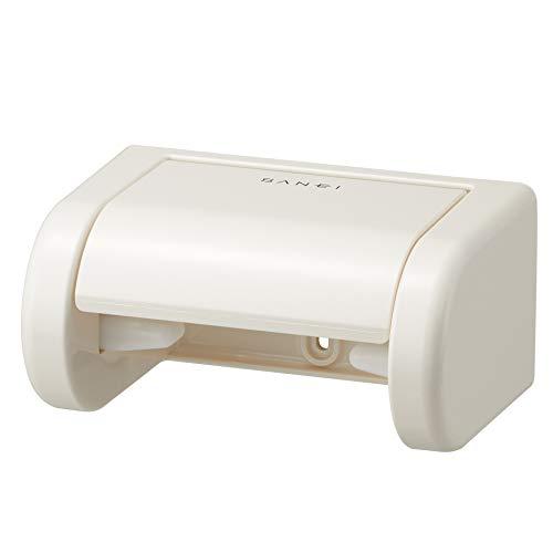 SANEI ペーパーホルダー ワンタッチ着脱 ビス・接着テープ付き ホワイト W37-W