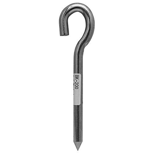 和気産業 ロープ 張りポール 洋灯型 9X100mm 打ち込み 固定 張り金具 BK-200