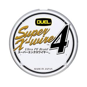 DUEL(デュエル) PEライン 0.8号 スーパーエックスワイヤー4 (Super X-wire 4) 150m 0.8号 S シルバー H3｜hapitize