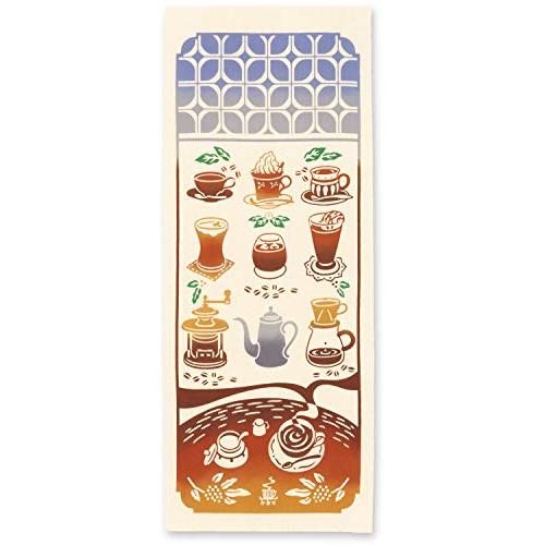 kenema 手ぬぐい 趣味道楽/行きつけの喫茶店 36×90cm 注染手拭い 50064