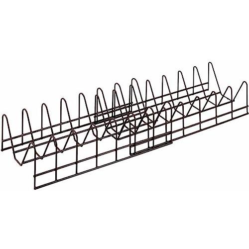 下村企販 ディッシュスタンド お皿 立てて収納 【日本製】 サッと取り出せる 伸縮式 サイズ調整可 ...