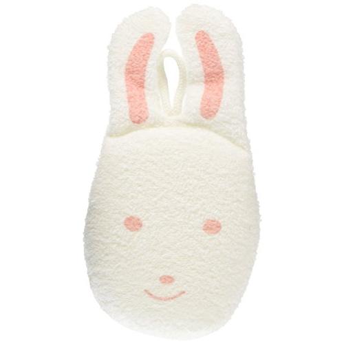 日本パフ わんわんベビー やわらかスポンジ うさぎ 新生児から対象