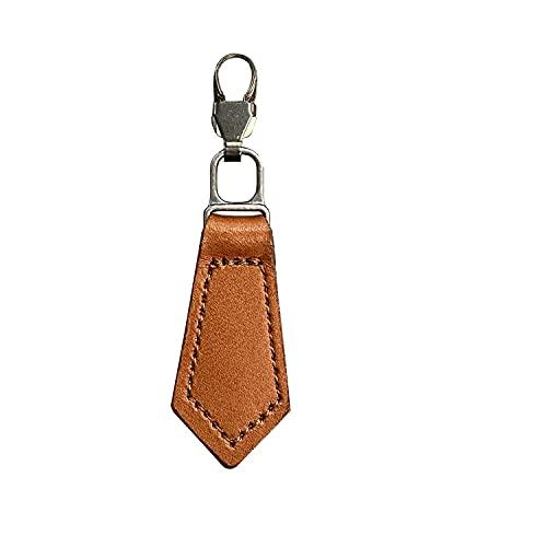 misasa ミササ ファスナーチャーム 『本皮 茶色 1237』