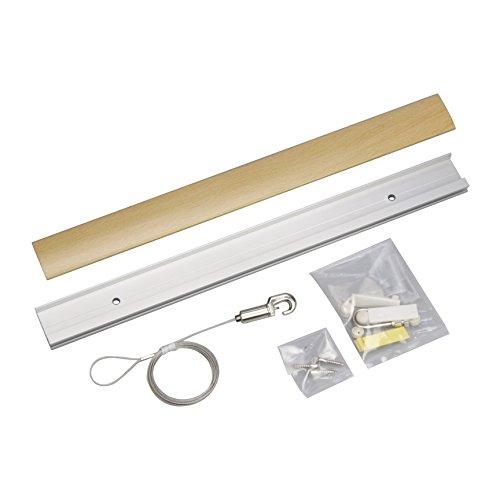 福井金属工芸ピクチャー レールRAILSUNCOLORS Aセット 木目調ライトブラウン 30cm ...
