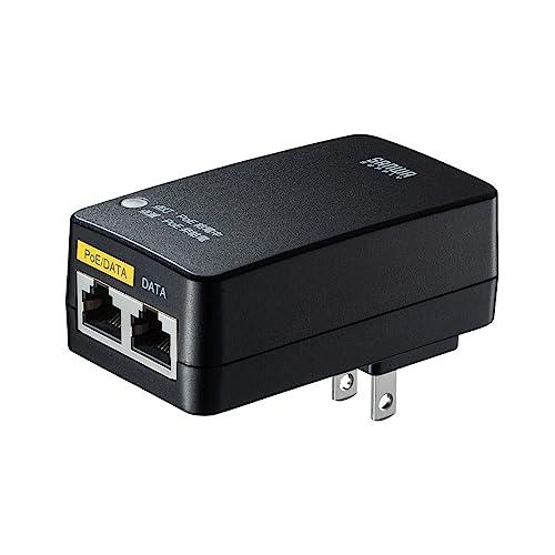 サンワサプライ PoEインジェクター IEEE802.3af 15.4W ギガビット 1ポート アダ...