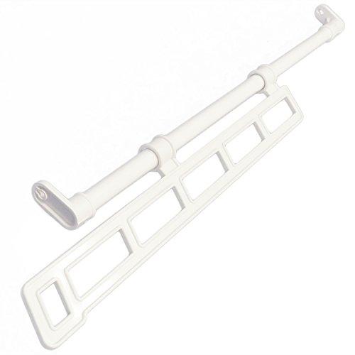 HEIAN SHINDO スライドハンガー 押入れ収納 ホワイト ネジ固定式 幅70.5~110cm...