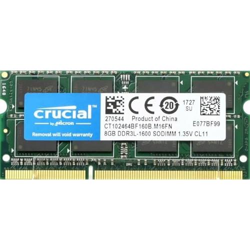 Crucial [Micron製] DDR3L ノート用メモリー 8GB ( 1600MT/s / ...