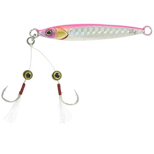 JACKALL(ジャッカル) ビッグバッカー FIT JIG 15g ピンクバック/ボーダーホロ