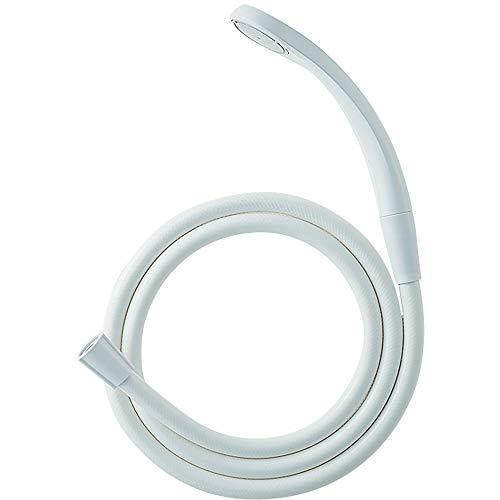 SANEI 低水圧用シャワーセット 節水率25% 勢いアップ ホワイト 長さ1.6ｍ アダプター5個...