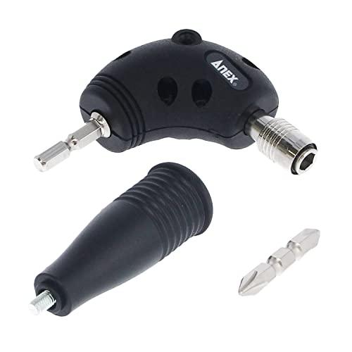 与板利器 YRK 電動ドライバー用 L型アダプター YRK-520 ブラック