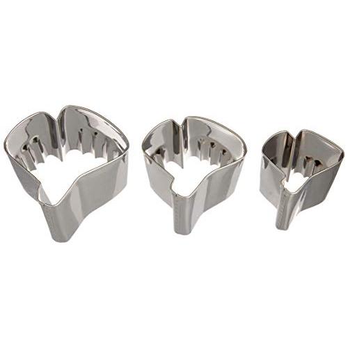 遠藤商事 業務用 抜型3個セット 銀杏 18-8ステンレス 日本製 BNK6601