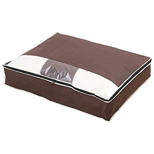 アイメディア 羽毛布団 収納袋 布団収納袋 ダブル用 収納ケース 掛布団 炭消臭 持ち手付 クリア窓...