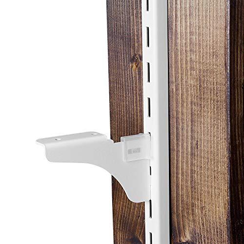 和気産業(Waki Sangyo) 1X4ピラシェル棚受 棚受け金具 白 1X4材 1枚用 右 ピラ...