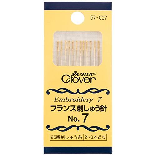 Clover フランス刺しゅう針 No.7 12本入り 57-007