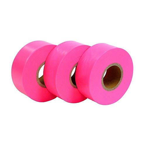 ARC サインテープ 目印用 30mm×50m ピンク 3個パック