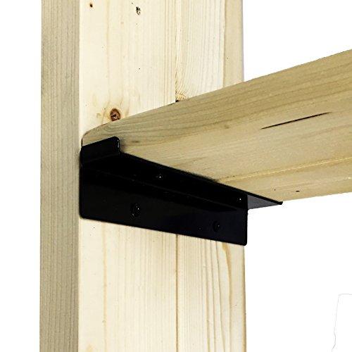 和気産業 Walist ウォリスト 棚受金具 2枚用 黒 178mm 壁面 収納 DIY WAT-0...