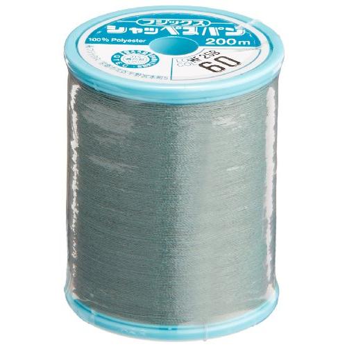 フジックス FUJIX シャッペスパン 普通地 用 ミシン糸 太さ 60番 200m巻 #60 グリ...