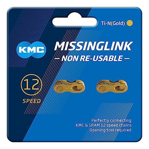 ケイエムシー(KMC) CL552 12SPEED用ミッシングリンク TI-GOLD 2ペア1セット...