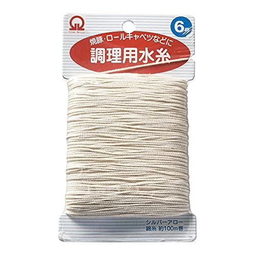 遠藤商事 ツールセット 白 6号 業務用 調理用糸(100m巻) ATY34006