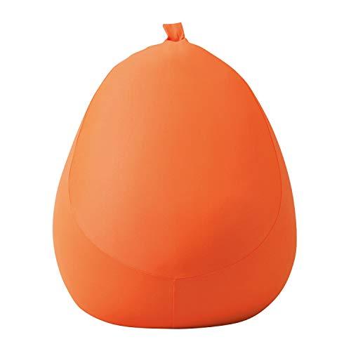 MOGU(モグ) ビーズクッション オレンジ フィットチェア カバー付 (全長約55cm)