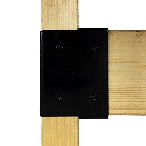 和気産業 Walist ウォリスト DIY 壁面収納 突っ張り 補強金具 エンド 黒 WAT-009