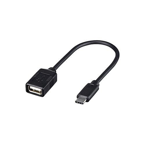 バッファロー BUFFALO USB2.0変換ケーブル(AメスtoC)0.15m ブラック BSUA...