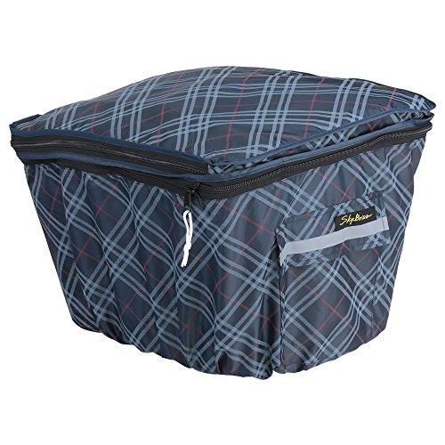 川住製作所 自転車 2段式後カゴカバーKW-266NC ネイビーチェック