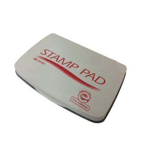 サンビー 顔料系スタンプ台 小型 SA-31 赤