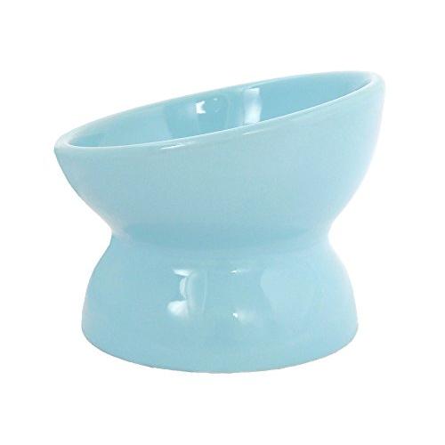 ペッツルート (Petz Route) 瀬戸焼 にゃん楽食器 ごはん ミルキーブルー