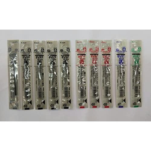 パイロット 油性ボールペン替芯 細字0.7mm 黒5本・赤3本・青1本・緑1本 BVRF-8F-B/...