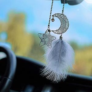 車ペンダント ルームミラー アクセサリー スタームーンドリームキャッチャー 車内 アクセサリー 車 ドレスアップ 車 飾り 車用品 カーアクセサ｜川西ストア