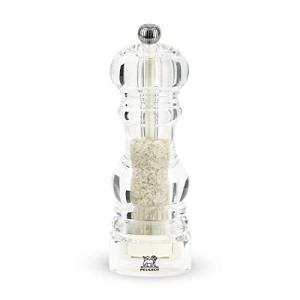 プジョー PEUGEOT 調味料入れ ソルトミル 塩 透明 アクリル製 粗さ調節 容量30g・18cm 手動 フランス製 ナンシー 32456｜hapitize