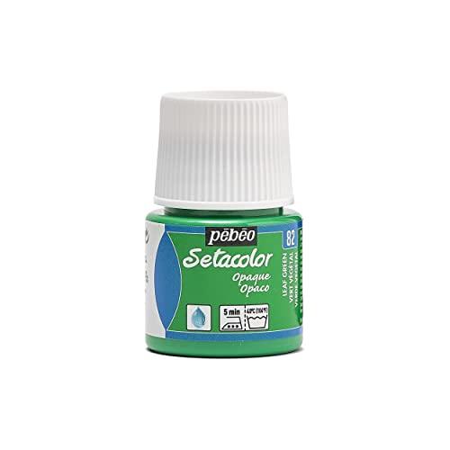 ぺべオ(Pebeo) 布用絵具 濃色生地にも描ける セタカラー不透明色45ml リーフグリーン 82