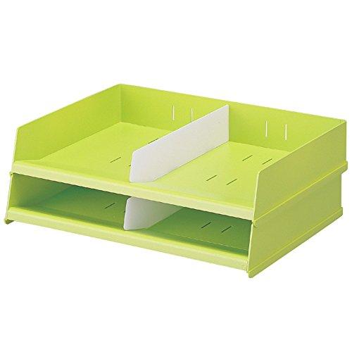 リヒトラブ フリーサイズレタートレー TEFFA 黄緑 A4 A7312-6