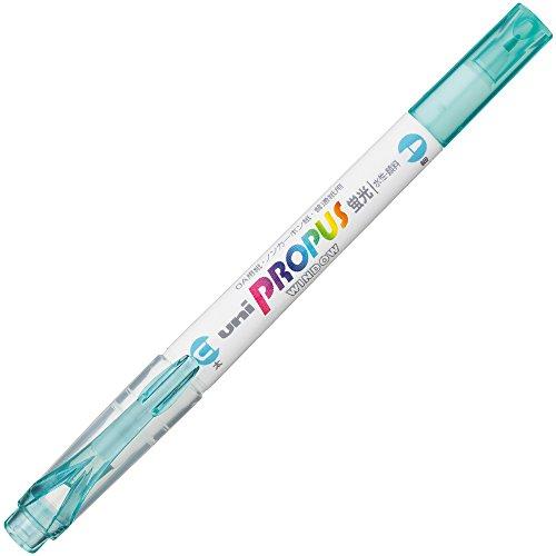 三菱鉛筆 蛍光ペン プロパスウインドウ ソフトカラー PUS102T.32 アクア 10本