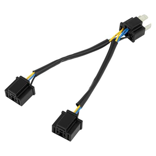 キジマ(Kijima) バイクパーツ 変換ハーネス H4オス -) H4メスx2 304-6711