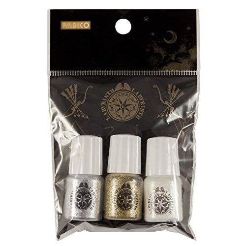 パジコ レジン デコ素材 星の欠片 チャンスの予感 ラメ パウダー 3色セット シルバー ゴールド ...