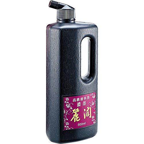 呉竹(Kuretake) 墨汁 濃墨 麗潤 500ml BB25-50