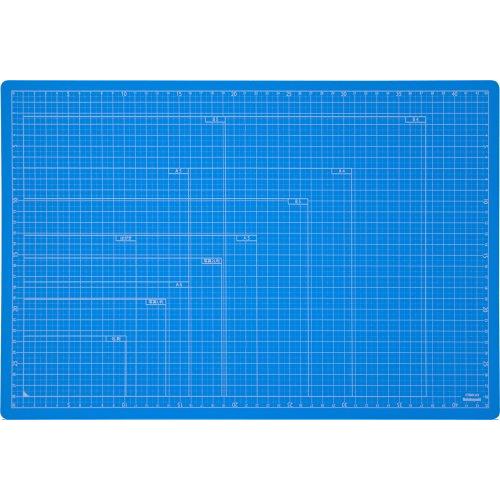 ナカバヤシ カッターマット 折りたたみカッティングマット A3 スカイブルー CTMO-A3SB