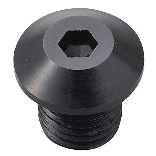 デイトナ(Daytona) バイク用 キャップボルト ミラー 穴埋め 逆ネジ アルミ製 ブラック 9...