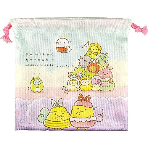 ティーズファクトリー フラット巾着 20×20cm すみっコぐらし みにっコとあそぼ SG-5530...