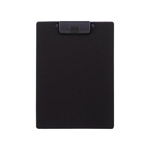 リヒトラブ クリップボード 捺印対応 A4タテ 黒 A2980-24