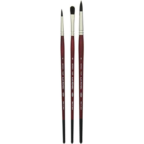 ホルベイン 画筆セット〔5〕 水彩筆(リス毛混毛) 3本組 130315