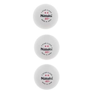 ニッタク(Nittaku) 卓球ボール 2スター クリーン 3個入 NB1720 (ホワイト/FF)｜hapitize